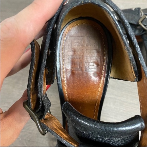 Givenchy | Vintage Chunky T Strap Peep Toe Heels - Picture 7 of 9